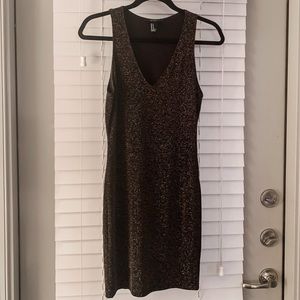 Gold glitter dress